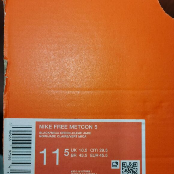 Nike Free Metcon 5 - Black Clear Jade - Picture 7 of 7